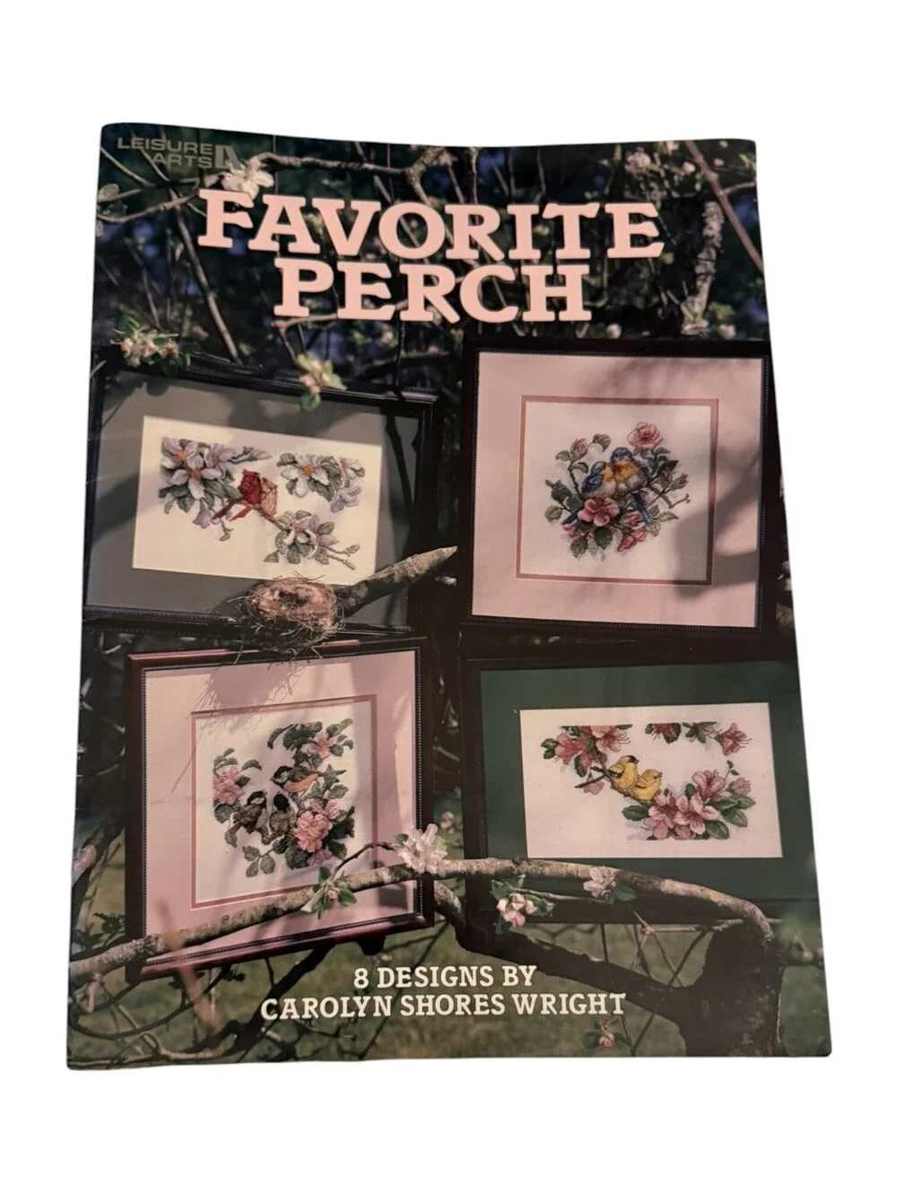Favorite Perch Cross Stitch Pattern Book by Carolyn Shores Wright
